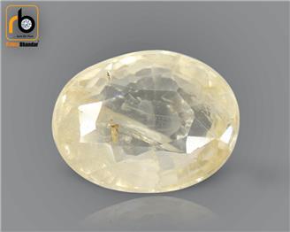 NATURAL UNHEATED UNTREATED YELLOW SAPPHIRE (PUKHRAJ) 3.63 CRT ( 54393 )